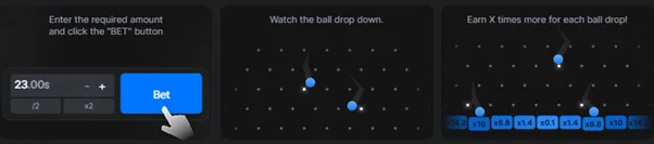 Play 1win Plinko online
